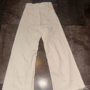 Zara Cream Wide-Leg Pants